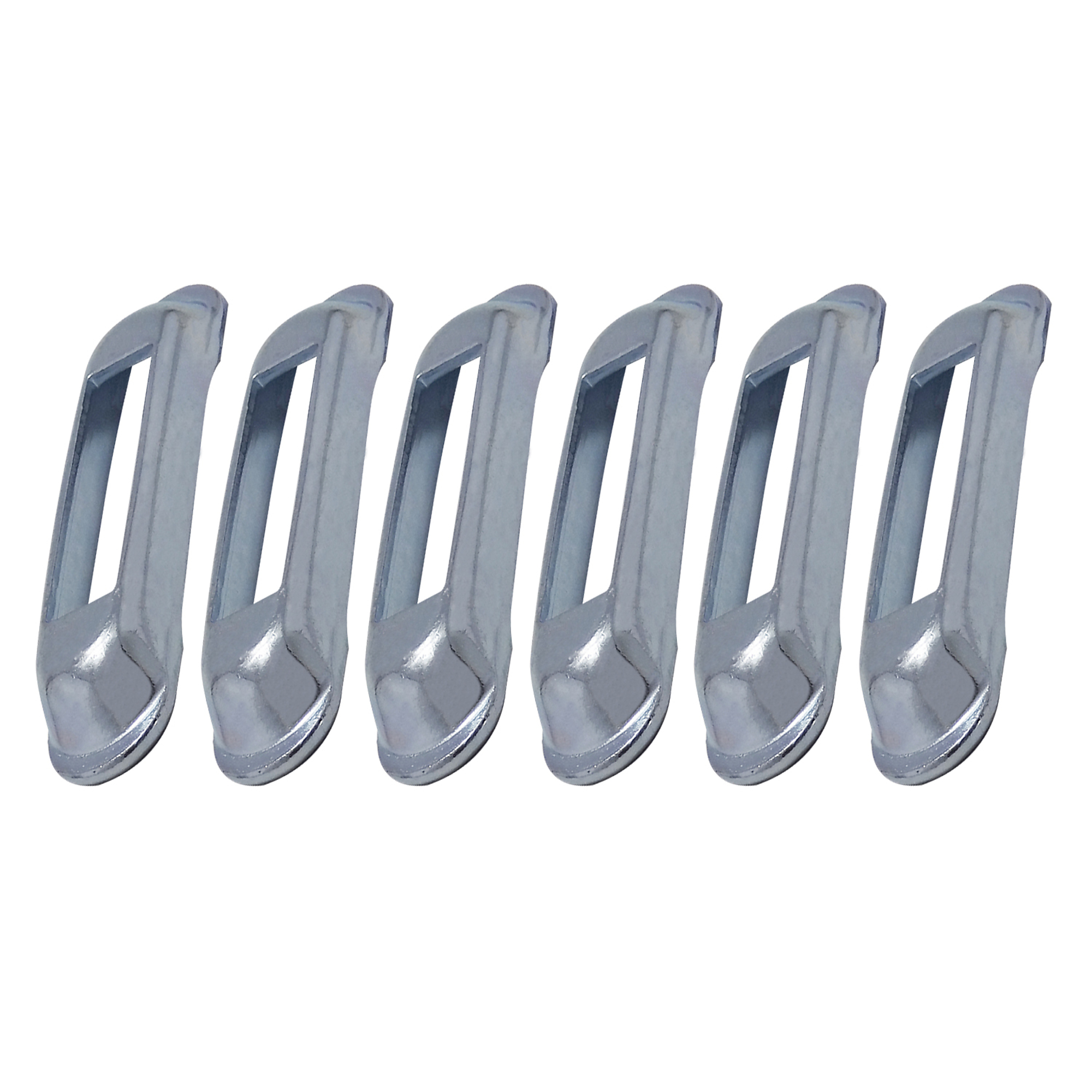Snap-Loc E-Track Single Strap Anchors - 6 Pk, Weld-On, Steel, 1000-Lb. Working Load, Model# SLSWZ6